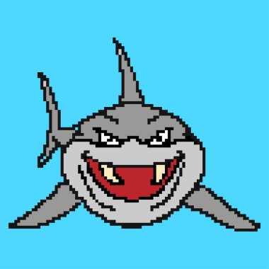 Vektör düz piksel sanat tasarımı