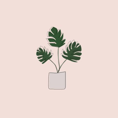 canavar renkli çizgi çizimi