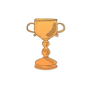 Altın Kadeh. Vektör. Klip sanatı