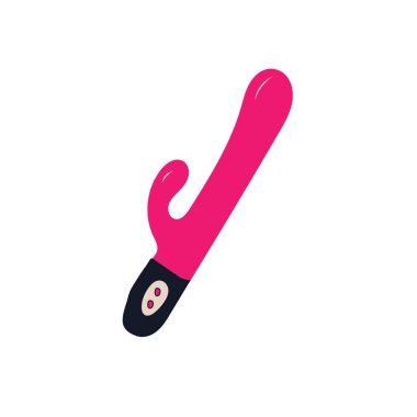 Vibrator sex toy doodle icon, vector illustration, on a white background. Vector