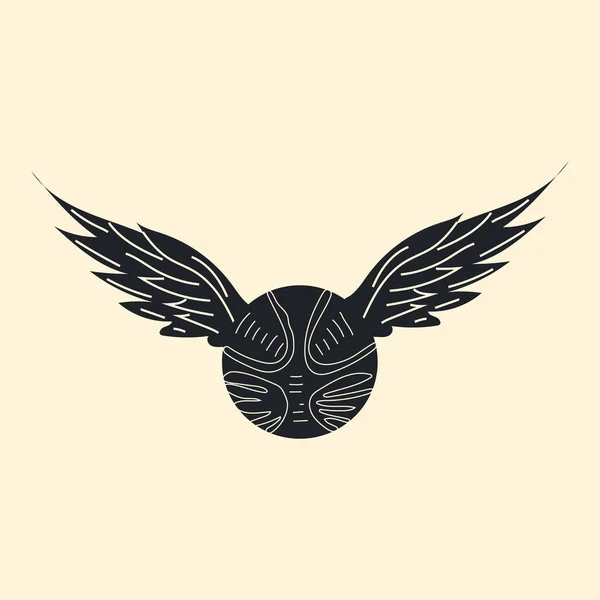 Golden snitch from the movie about harry potter Vector Image