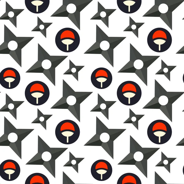Kusursuz bir Shuriken örneği. Vektör