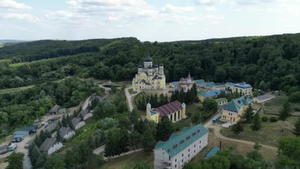 Hincu Monastery Republic Moldova — Stok video