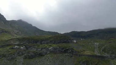 The Transfagarasan Highway. Romania. Drone 4K