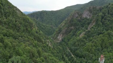 The Transfagarasan Highway. Romania. Drone 4K
