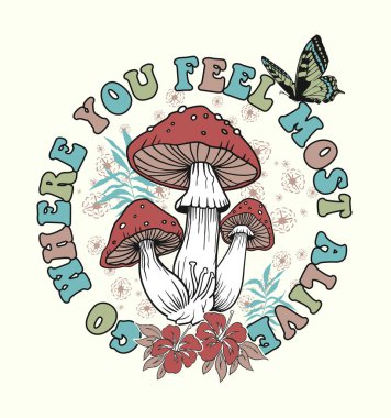 Çizgi film mantarının vektör çizimi