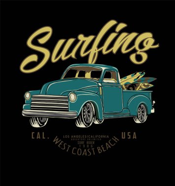 Eski model araba. Eski tarz. vektör illüstrasyonu