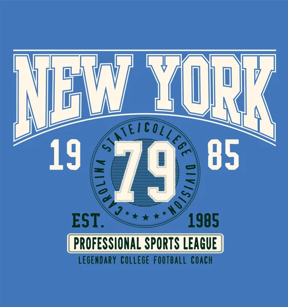 New York Stílusos Vintage Banner Vektor Illusztráció — Stock Vector