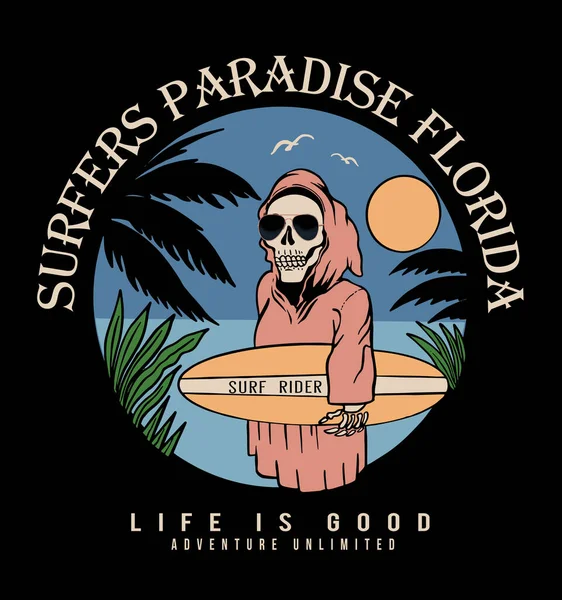 Sörf, sörf logosu. vektör illüstrasyonu