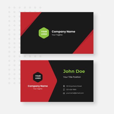 Basit yaratıcı kartvizit şablonu. Marka kimlik taşıma şirketi için uygun