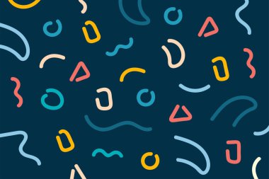 Düz desenli geometrik arkaplan çizimi