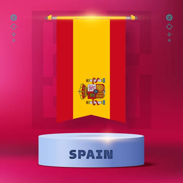 2022 Finalistas Del Campeonato Mundial Fútbol — Vector de stock