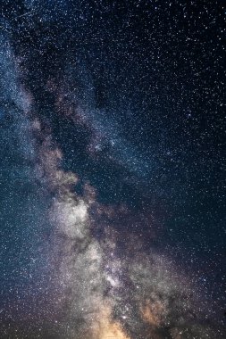 July night sky. Milky way and stars