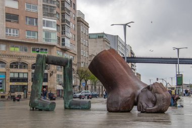 Vigo, İspanya - 24 Nisan 2020: Francisco Leiro 'nun 