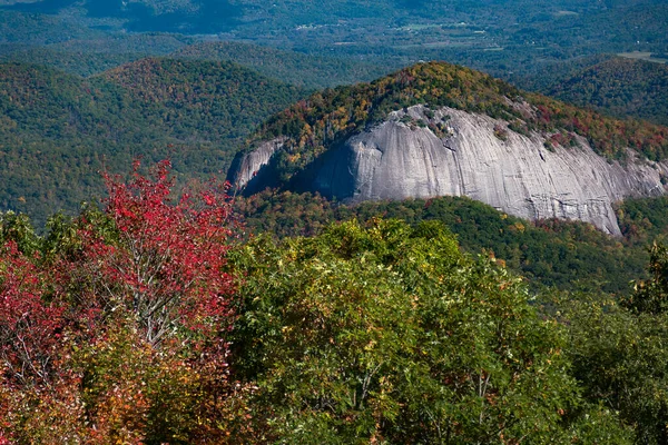 Mirando Glass Rock Visto Desde Blue Ridge Parkway — Foto de Stock