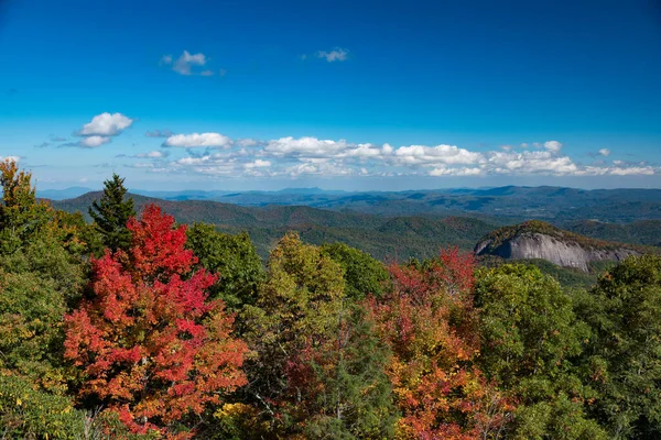 Looking Glass Rock Blue Ridge Parkway Den Görüldüğü Gibi — Stok fotoğraf