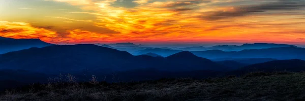 Sonnenuntergang Bei Max Patch — Stockfoto