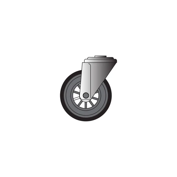 Caster Wheel Icon Raster Ilustração Arte — Fotografia de Stock