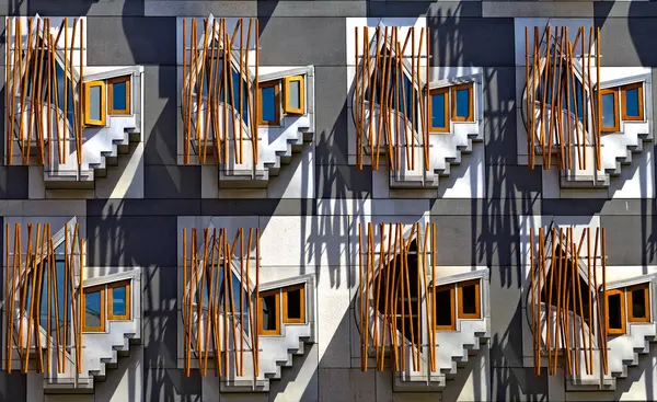 Yapı pencerelerinin soyut resmi