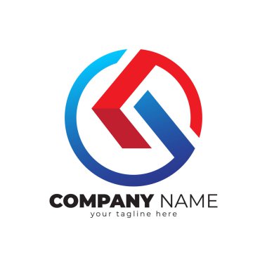 Yaratıcı daire kavramına sahip monogram logo tasarım harfi k, Harf K logo simgesi şablon elementleri 