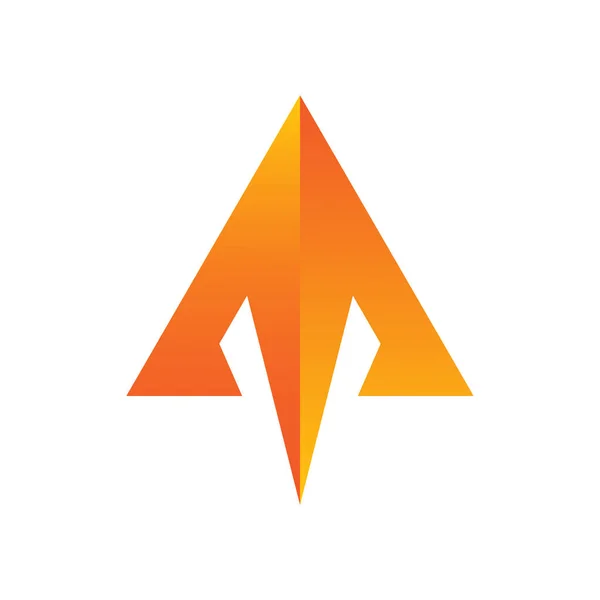 Arrow Logo Logo Design Mit Pfeil Für Start Und Level — Stockvektor