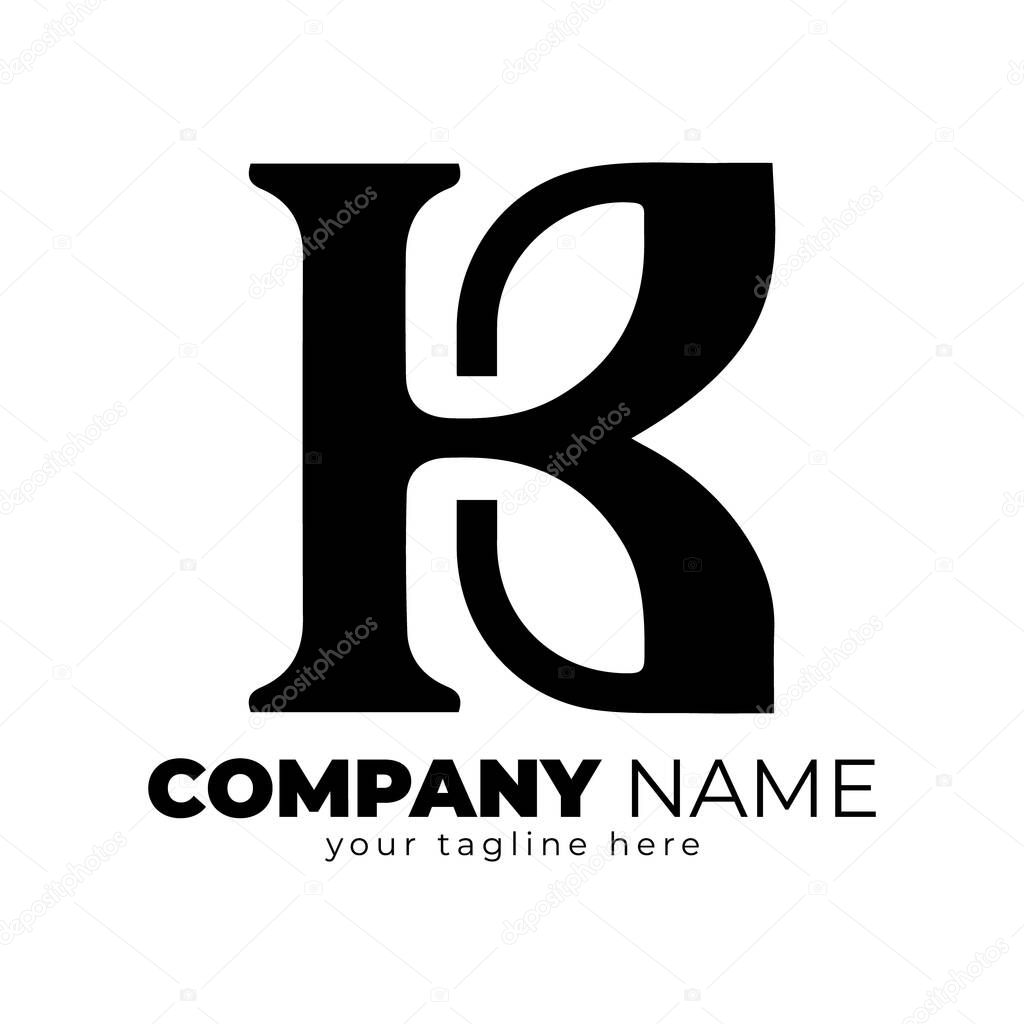 Letter K leaf logo design, initial letter K with leaf logo vector concept element, letter K logo with Organic leaf