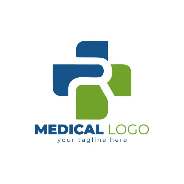 Modern Vector Logo Letter Medical Doctor Letter Design Vector Letter — Stock Vector