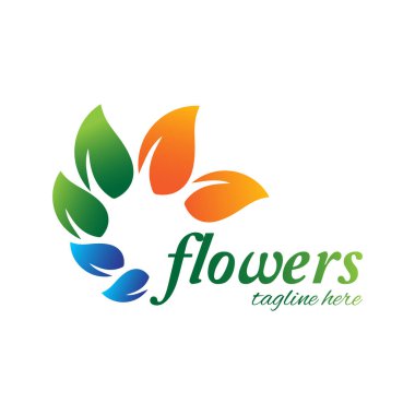 güzel papatya çiçeği logo çizimi, çiçek logosu vektör tasarımı, soyut çiçek logosu, kaliteli logo tasarımı konsepti