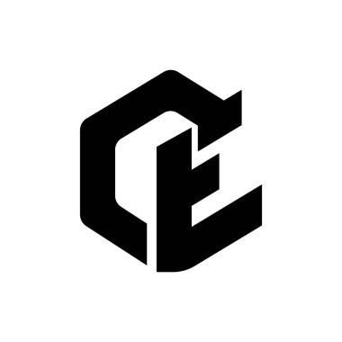 İlk harf ce modern, CE ilk logo şirketi adı, CE ilk logo harfleri yüksek kaliteli profesyonel tasarım, CE İlk Logo Tasarım Vektörü