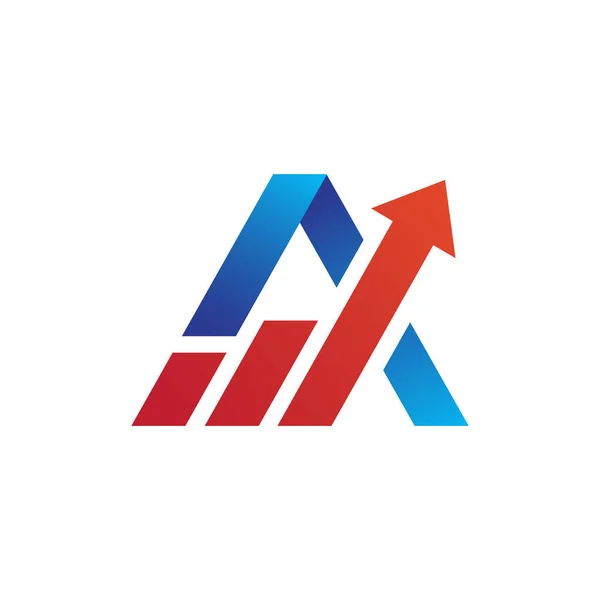 Buchstabe Pfeil Logo Design Kreative Buchstabenmarke Geeignet Für Die Markenidentität — Stockvektor