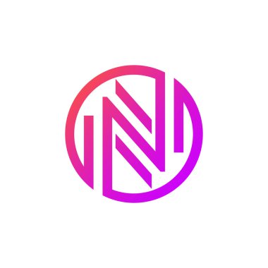 İlk Harf NN Logo Tasarım Vektör Şablonu, Yaratıcı Soyut NN Harf Logosu Tasarımı, Yaratıcı NN logo Tasarımı