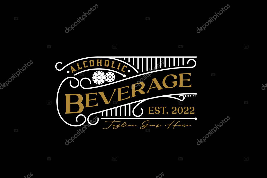 Vintage Label Logo Design inspiration for Beverage