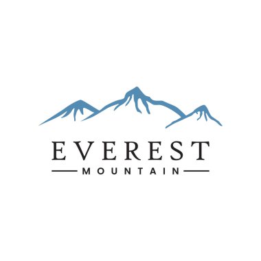 Everest Tepesi Logo Simgesi Tasarımı