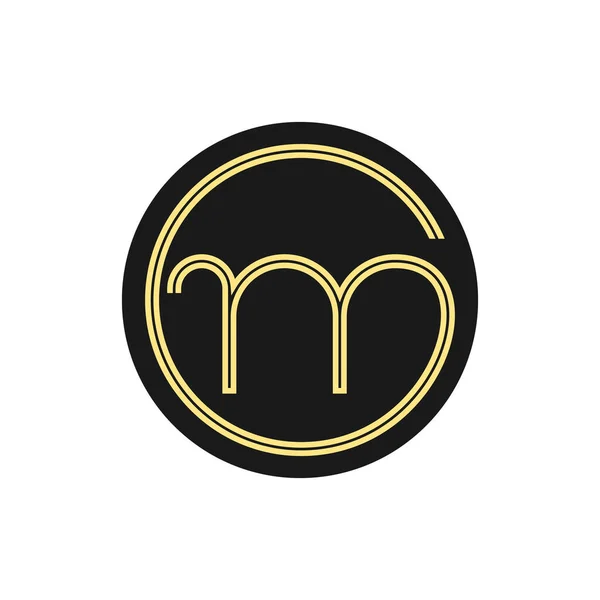 List Projekt Logo Monogram Initials — Wektor stockowy