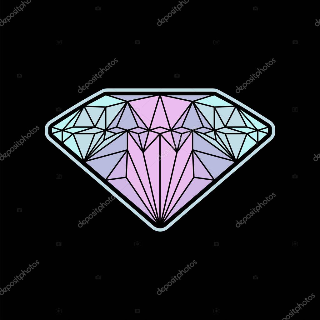 Diamond Gem Crystal Logo Vector For Jewelry Logo Design Inspiration