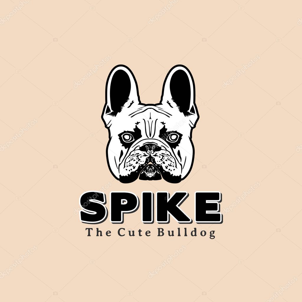 Dog Head Logo, Bulldog Head Vector Design Inspiration