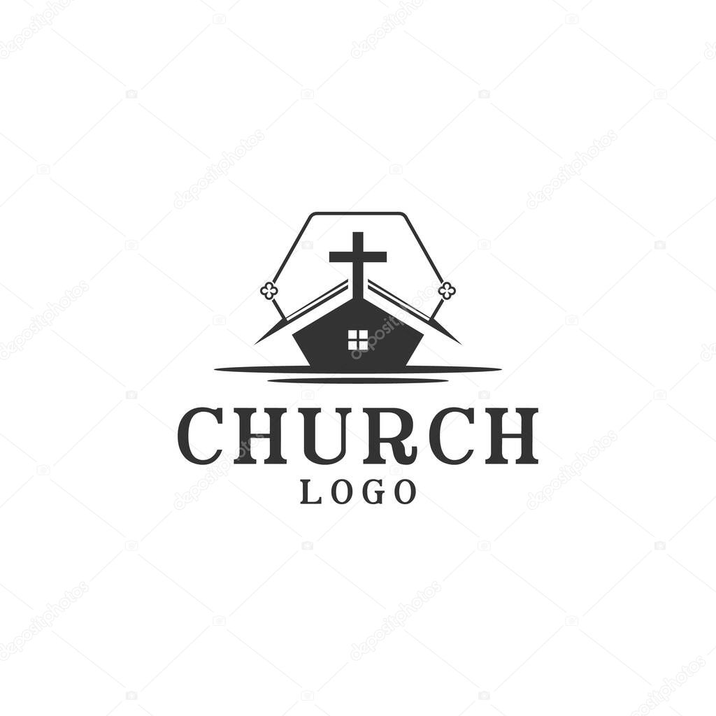 Christian Church Jesus Cross Gospel logo design