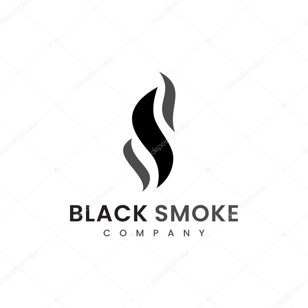 Smoke Fire Flame Torch Burn logo design inspiration