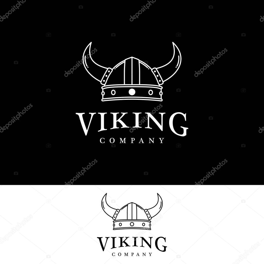 Viking Armor Helmet logo design