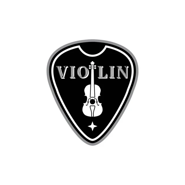 Selección Guitarra Con Símbolo Violín Vector Diseño Inspirador — Vector de stock