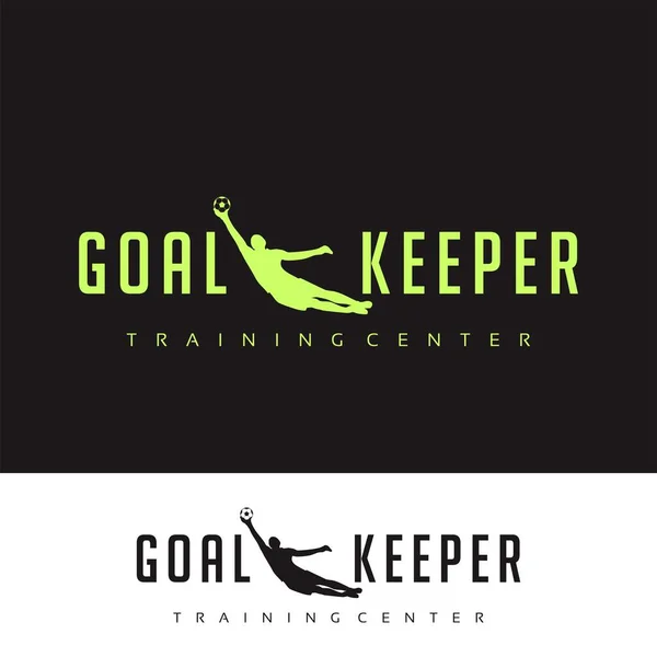 Goalkeeper Silhouette Sports Training Center Logo