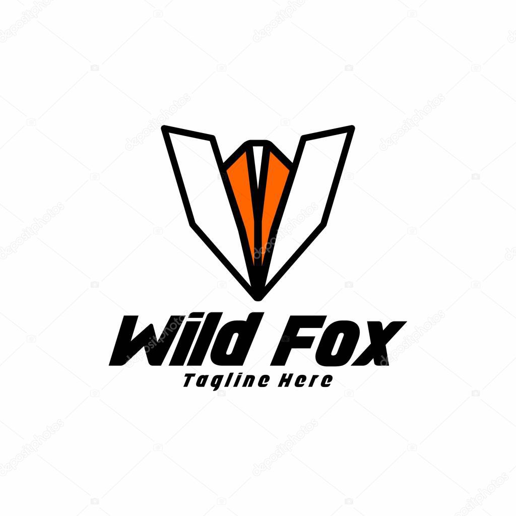 W fox logo concept for print brand, design and online marketing