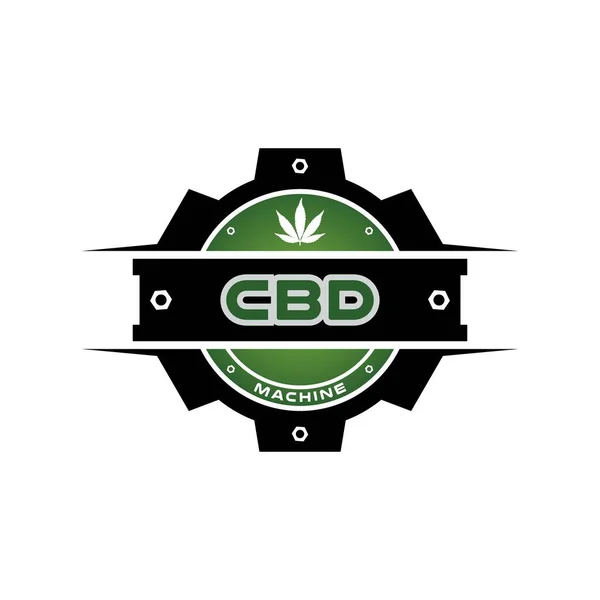 Μαριχουάνα Φύλλα Κάνναβης Εργαλεία Για Cbd Cannabidiol Εταιρεία Λογότυπο Σχεδιασμός — Διανυσματικό Αρχείο
