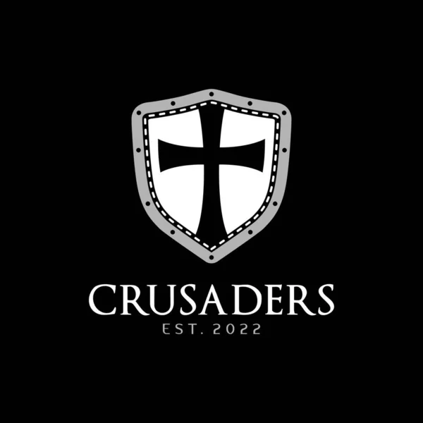 Крестоносцы Христианским Крестом — стоковый вектор