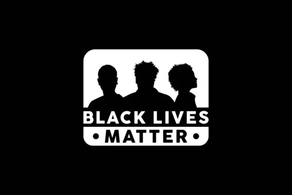 Black Lives Matters Symbol Logo Design Vector — Stock Vector