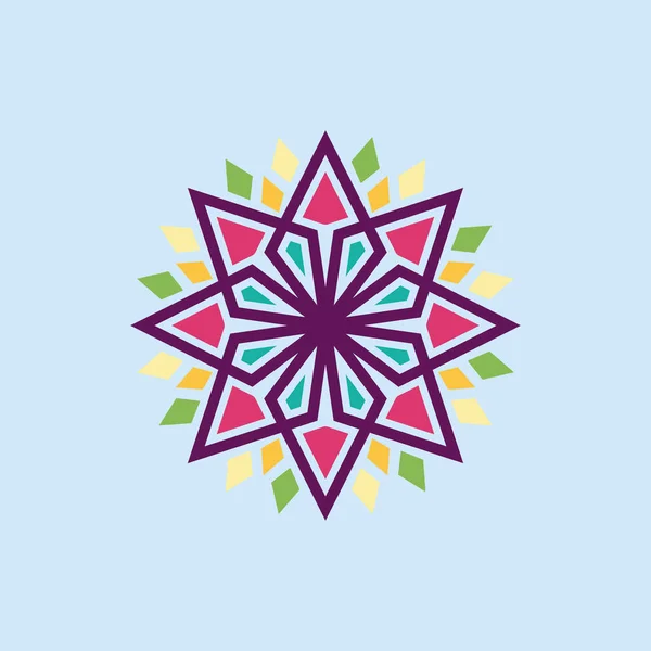 Simple Colorful Mandala Modern Style Design Inspiration — Wektor stockowy