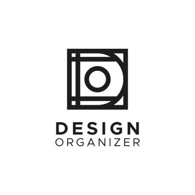 İlk D O logosu tasarım dairesi ve kare