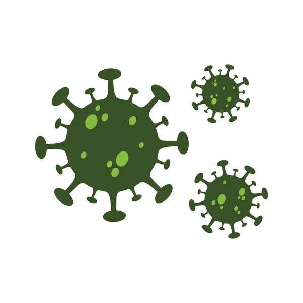 Bacterial Virus Vector Illustration Health Care Design — Stock Vector