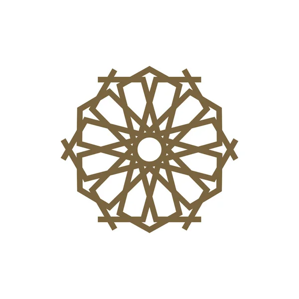 Elegantes Goldenes Ornamentmuster Mandala Gold Luxury Vector — Stockvektor