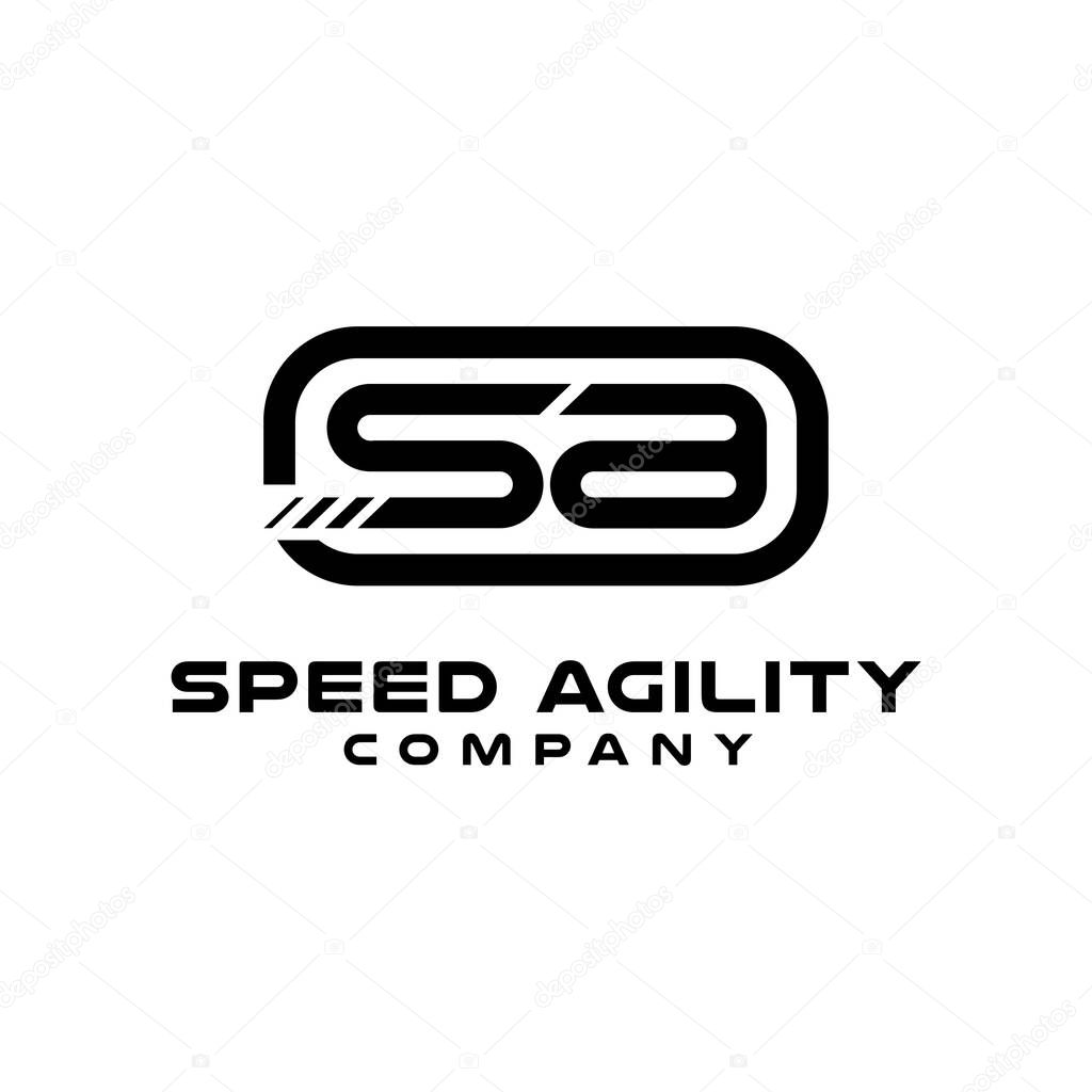 Modern Initial SP logo design inspiration